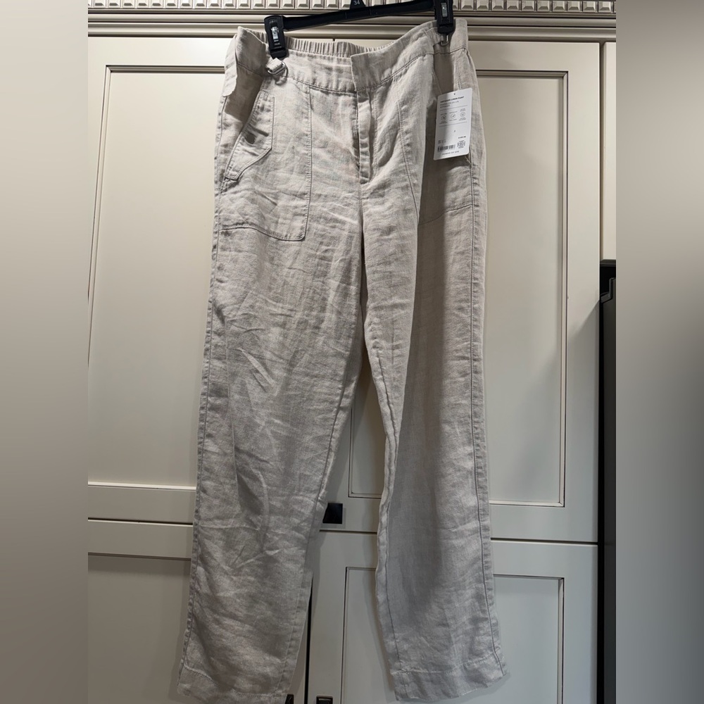 NWT 12 Tall Athleta Voyager Linen Pants